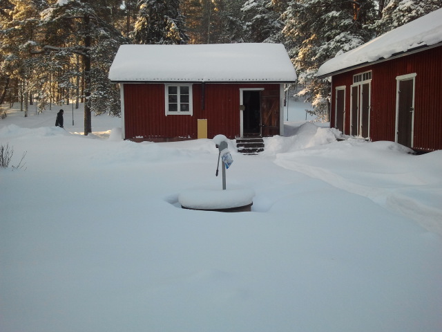 Det som Gubben Gud låter komma ner från himlen tar han vanligtvis nog bort lagom till sommaren :-)