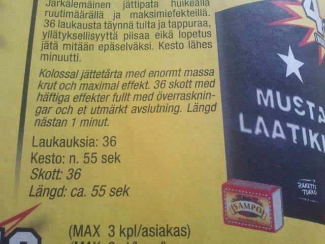 Är avsikten med raketerna att grannarna ska bli avundsjuka?