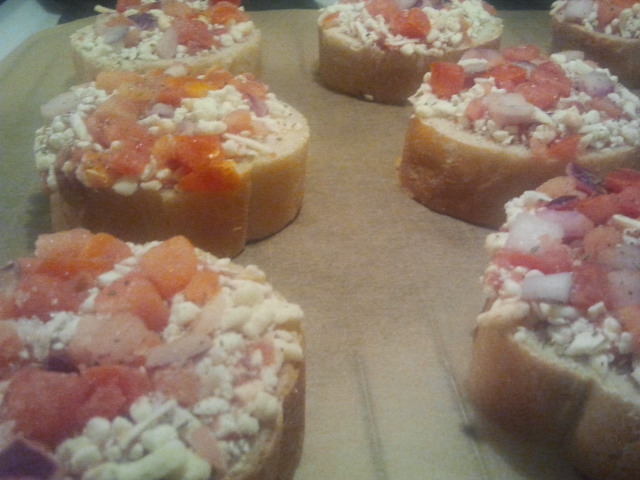 Så här såg bitarna ut innan de åkte in i ugnen.