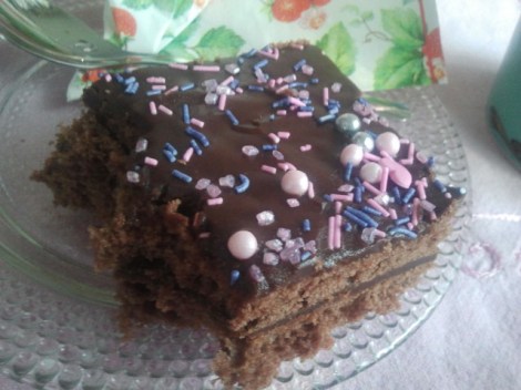 Emelies jättegoda chokladkaka.