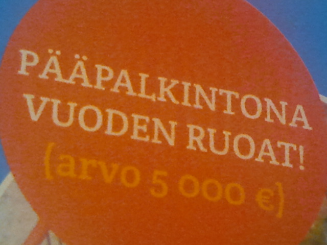 Tänk om jag vinner mat för ett helt år...