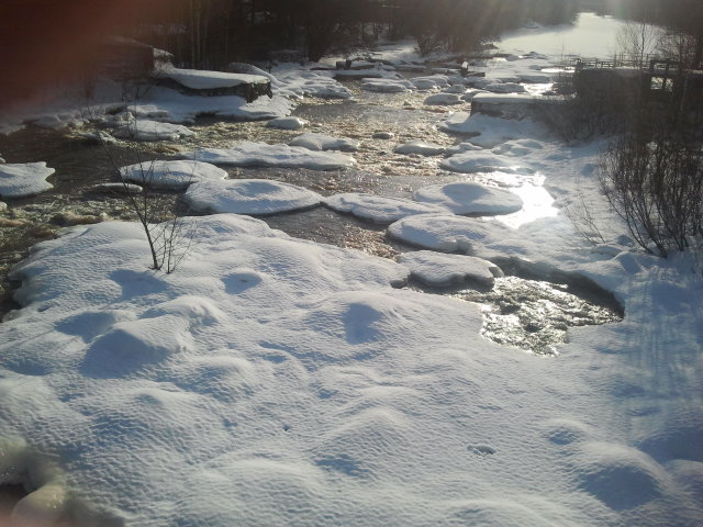 Ögonblicksbild från Forsby å.