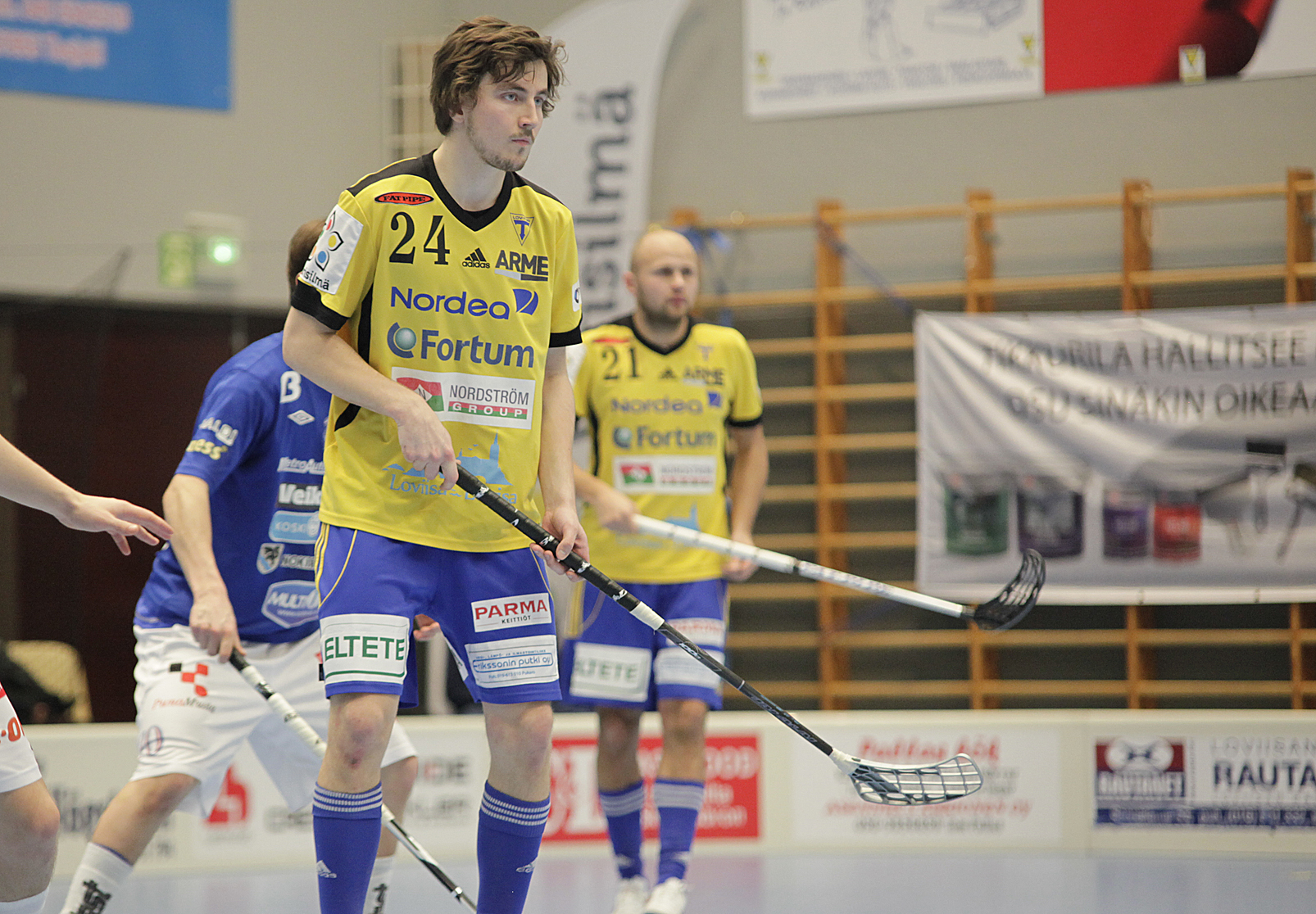 Niklas Niiranen och Juha Kivilehto från Tor representerar Finland i landskampen i kväll. Foto: Benny Liljendahl.