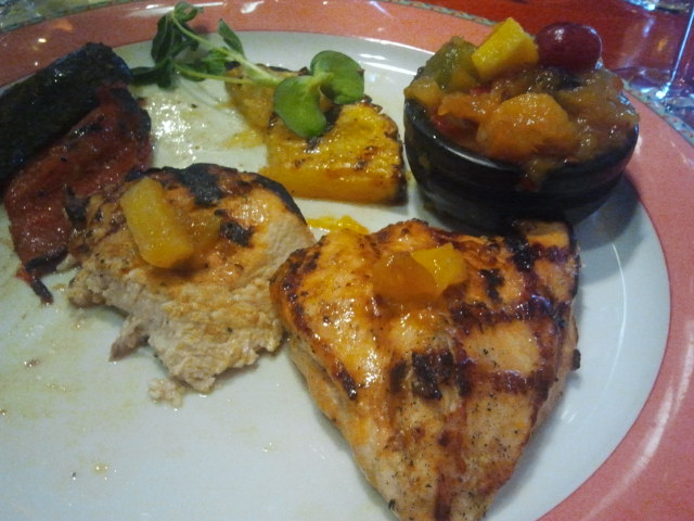 Kycklingfilé med salsa, en av mina favoriter på Hotel Degerby.