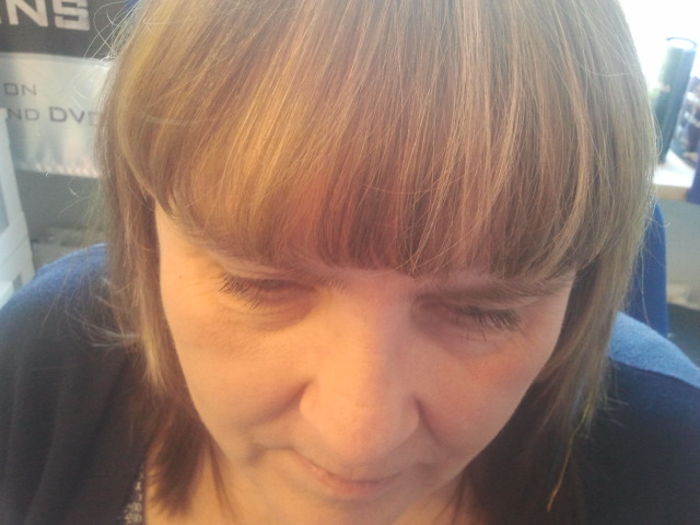 Den här pannluggen lär vara trendig, om jag får tro min frisör :-)