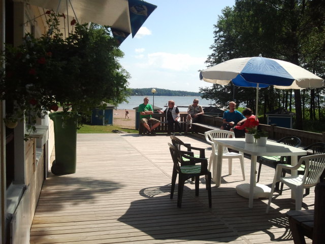 Så här fint hade vi på öppningsdagen i kiosken. Bilden är tagen tidig förmiddag så allt är inte på plats och mer kunder kom senare.