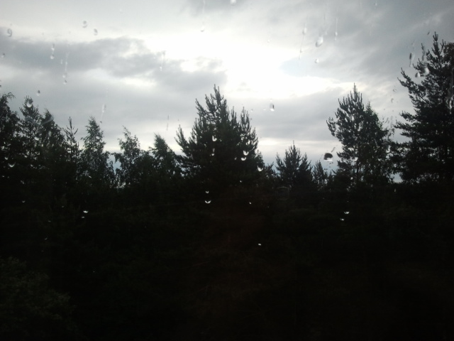 Varannan dag har vi haft sol, varannan regn efter att vi öppnade kiosken 10 juni. Så där på ett ungefär i alla fall. Igår var det hur fint väder som helst, i dag cirka 17 grader och regn. Men jag är optimist och tror inte det kommer att regna hela dagen. Efter regn kommer sol, inte sant?