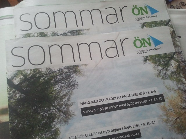 Missa inte Östra Nylands sommarbilaga som kom ut i dag!