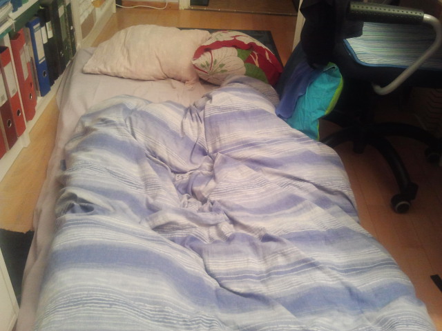 Slut på scoutlivet. Här sov jag sex nätter.