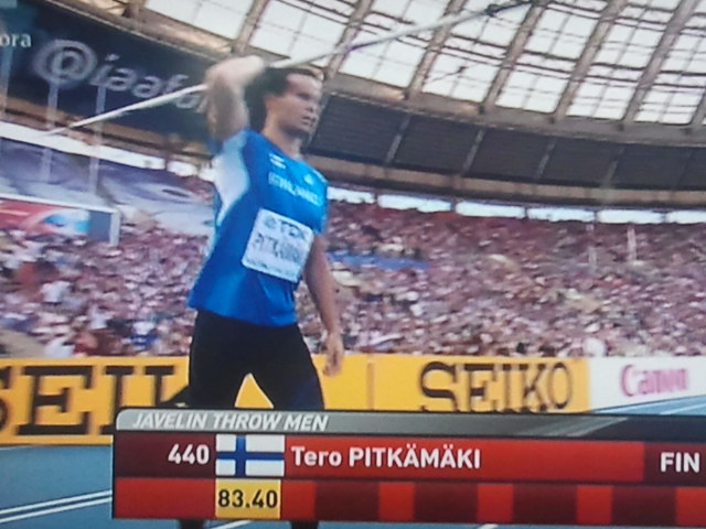 VM-silver för Tero Pitkämäki.