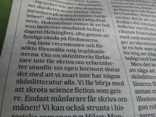 Philips Teir kolumn i Hufvudstadbladet av 8.8.2013 tar upp ett angeläget ämne.