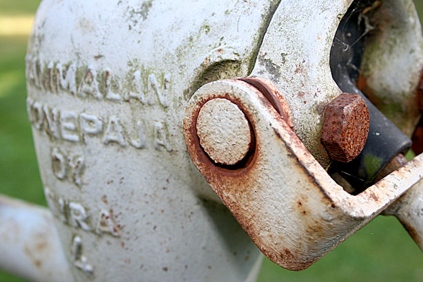 Detaljstudie av vattenpump.