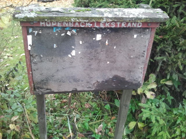 En liten anslagstavla i Hindersby.