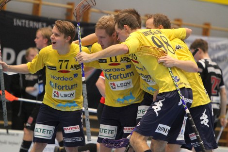 Och så ytterligare lite jubel. Heja Tor! Foto: Benny Liljendahl