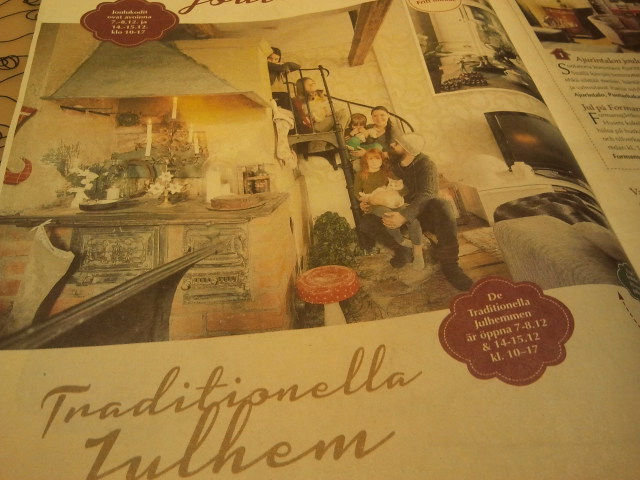 Tidningen Lovisa Jul som berättar vad som händer i december.