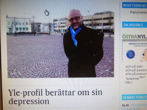 Tapio Suominen, känd sportkommentator i Finland, talar öppet om sin depression.
