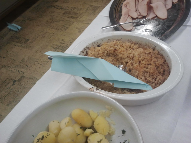 Nyhetschefens plan landade i maten.