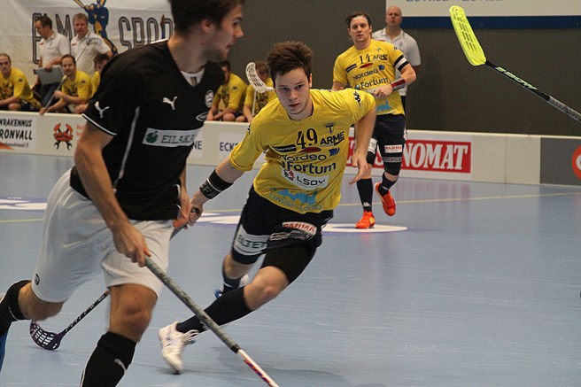 Rasmus Horn, som toppar Tors poängstatistik, på språng.