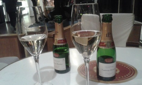 Alla hjärtans dag firades ett par dagar i efterskott i söndags med äkta champagne.