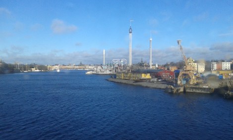 Så här fint väder hade vi då vi anlände till Stockholm, och vyn är ju bekant.