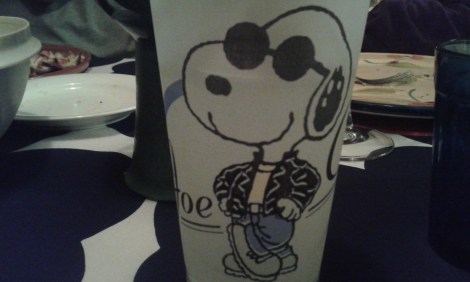 Snobben är en av mina favoriter. På kyrkans loppis i Grindtorp hittade jag det här glaset för fem kronor.