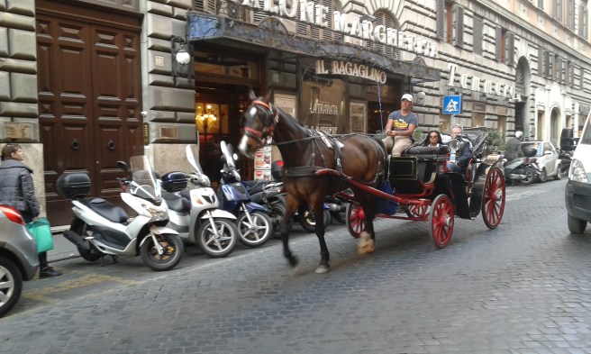 Många valde att åka en tur med hästdroska.
