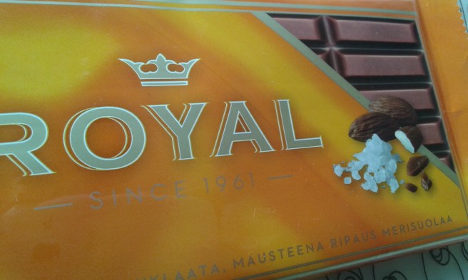 Uppmuntran från en vän, ett paket Royal, salt choklad <3