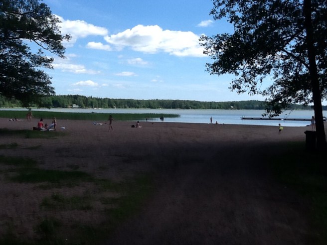 Vår vackra badstrand i Lovisa.