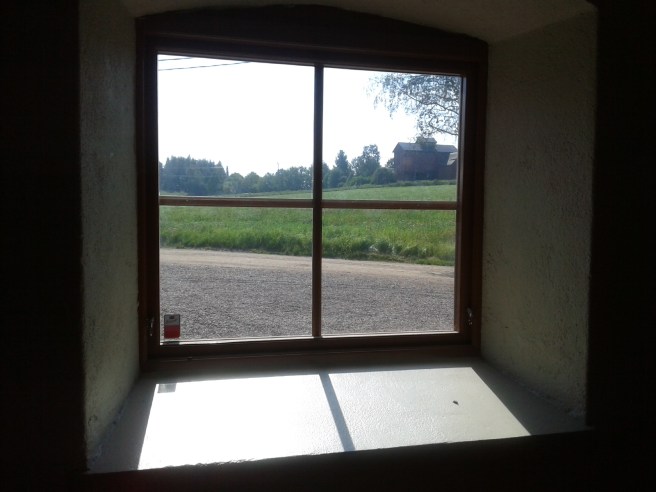 Från bryggeriets fönster har man den här utsikten.