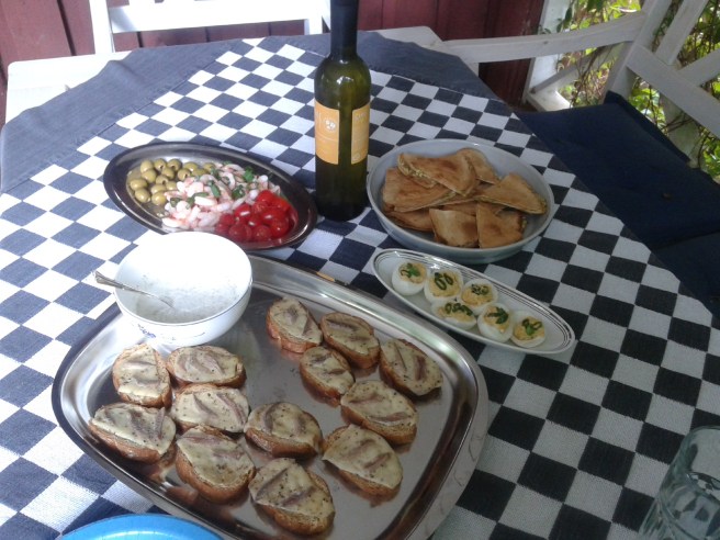 Helt underbara tapas bjöd min väninna på i går kväll.