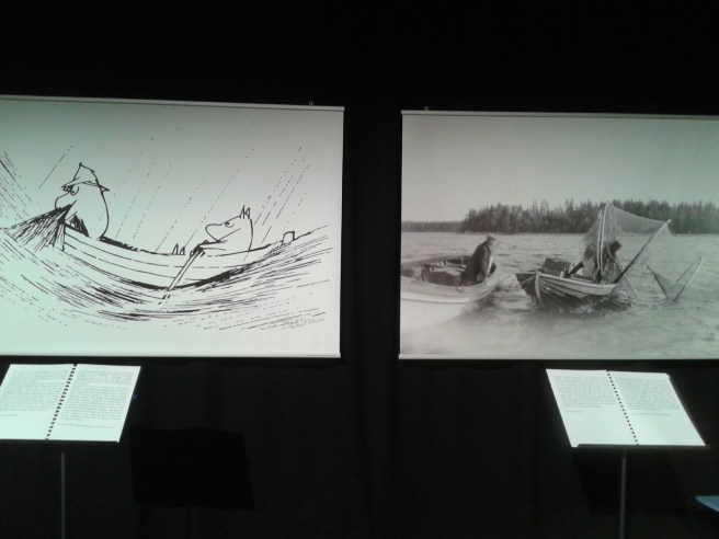 Många fina bilder med tillhörande texter på svenska och finska fanns att beskåda.