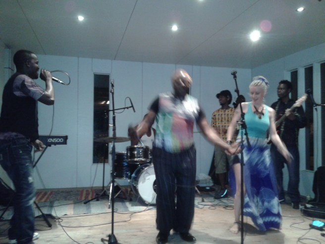 Det var fart och fläkt över gruppen så därför blev bilden suddig :-)