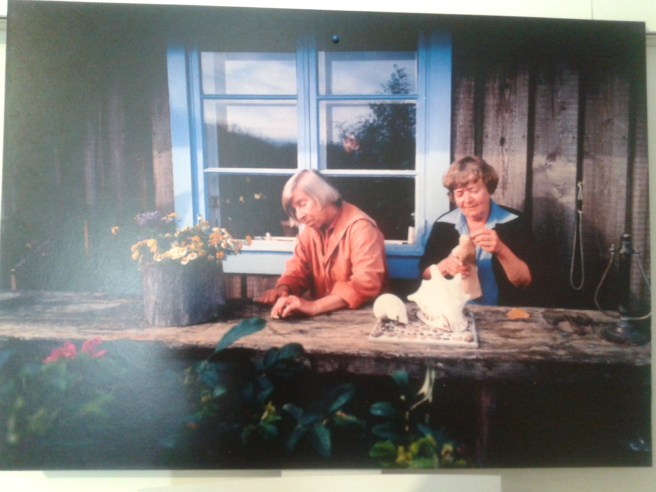 Tove Jansson med Tuulikki Pietilä.