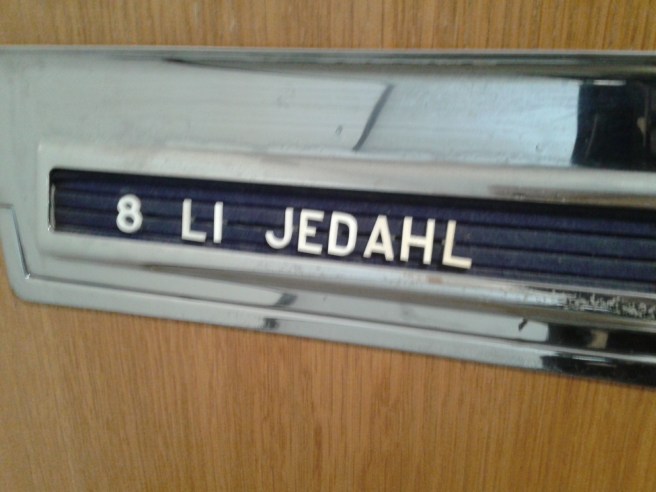 Någon som heter Li Jedahl har flyttat in...