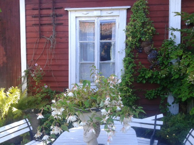 Många vackra fönster har jag sett i vår stad och utomlands. Här gör inramningen sitt för att fönstret är ett av mina favoriter.