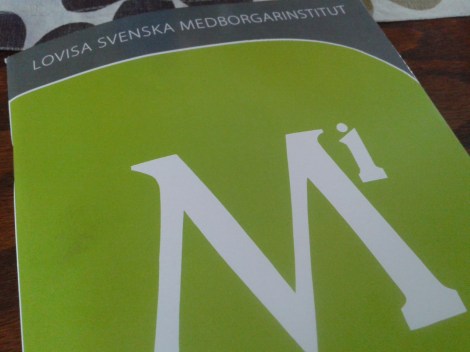 I dag anlände den här med posten.