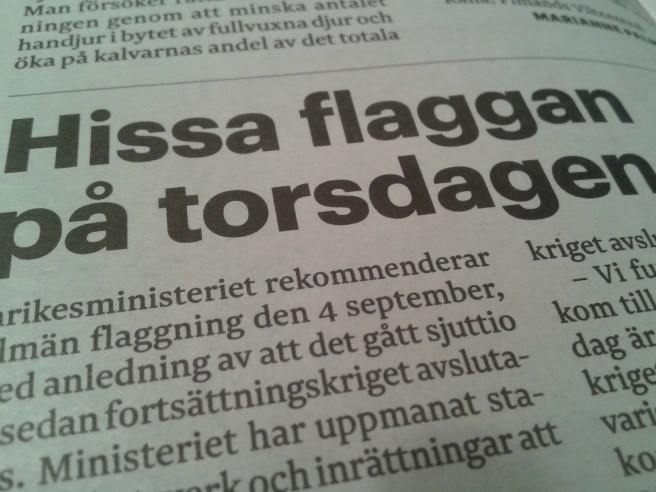 Hissa flaggan på torsdag! Då flyttar Carita!