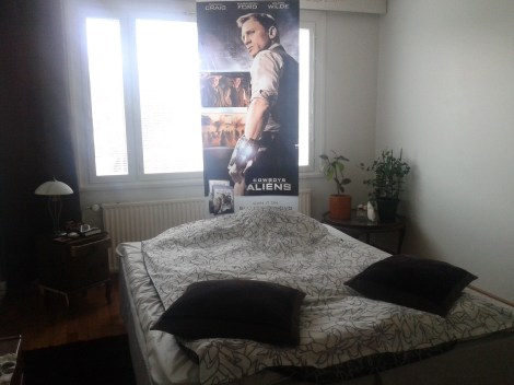 Nu har han invaderat mitt sovrum, Daniel Craig.