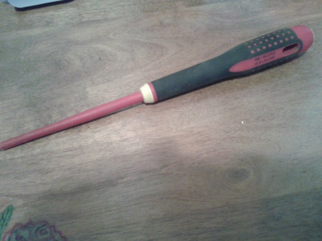 Något installatören glömde efter sig.