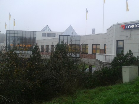 Paus på Teboils mack Linnatuuli i Janakkala utanför Tavastehus.