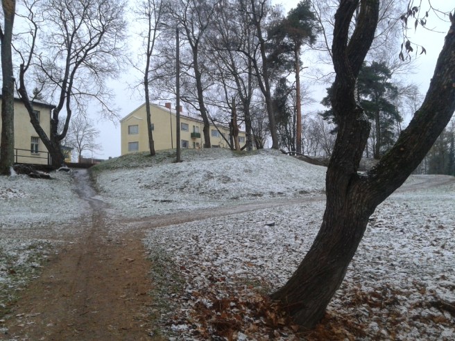 Inte kom det mycket men precis så mycket att det orkade ligga kvar en stund.