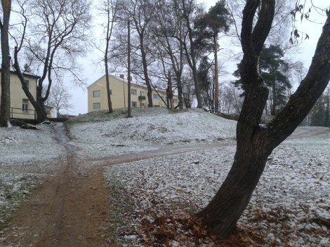 Inte kom det mycket men precis så mycket att det orkade ligga kvar en stund.