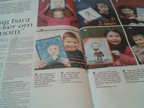 Trevligt reportage om fars dag i Hufvudstadsbladet.