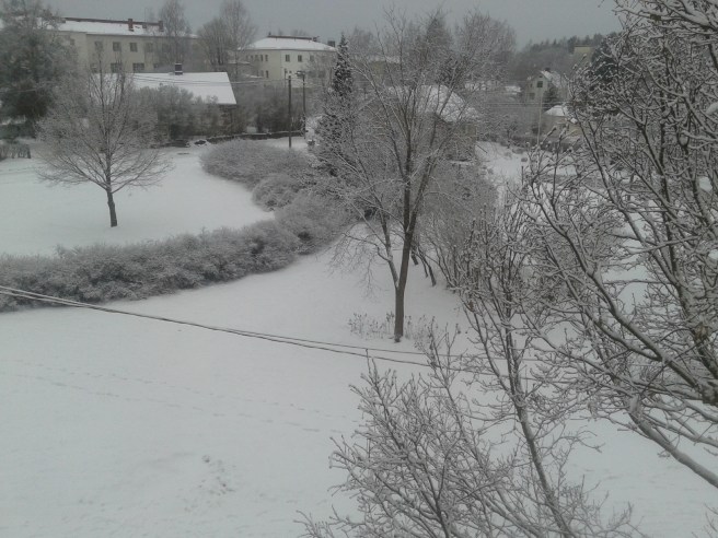 Utsikten från balkongen.