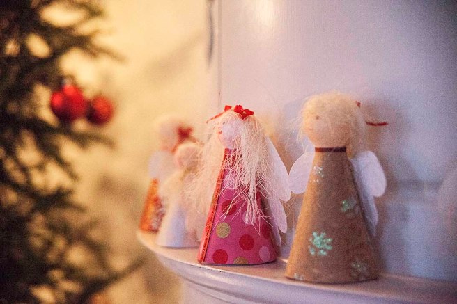 På spiselkransen i julhemmet Helgas.