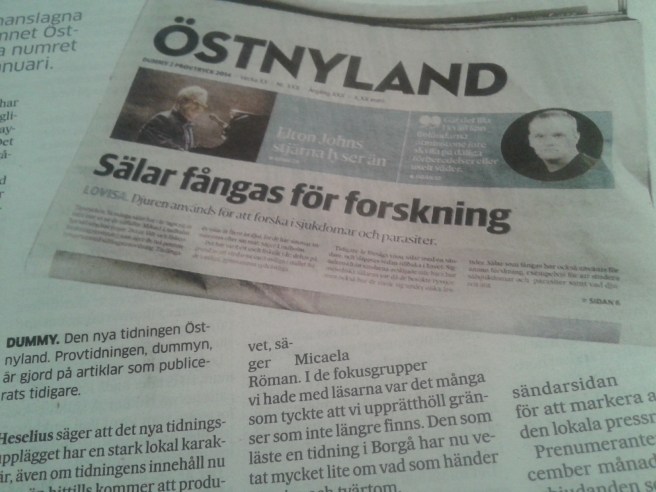 Så här kommer vår nya tidning att se ut.