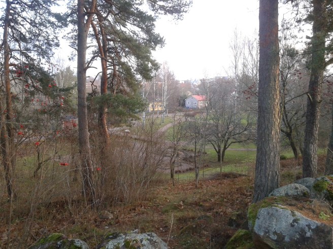 Utsikt från Bryggeribacken mot centrum.