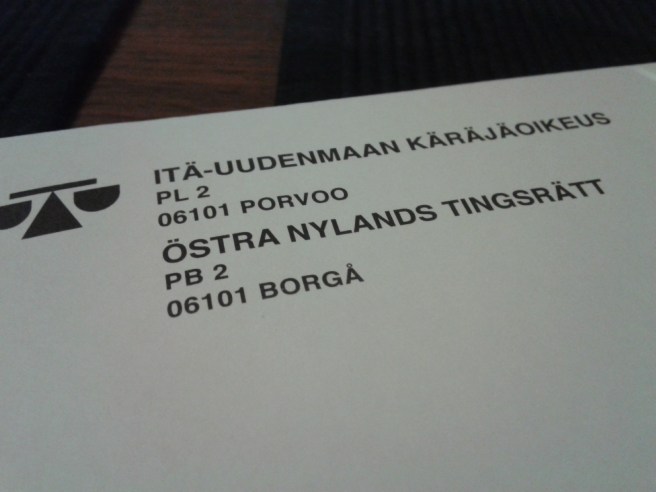 Svarsbrevet far i väg i morgon.