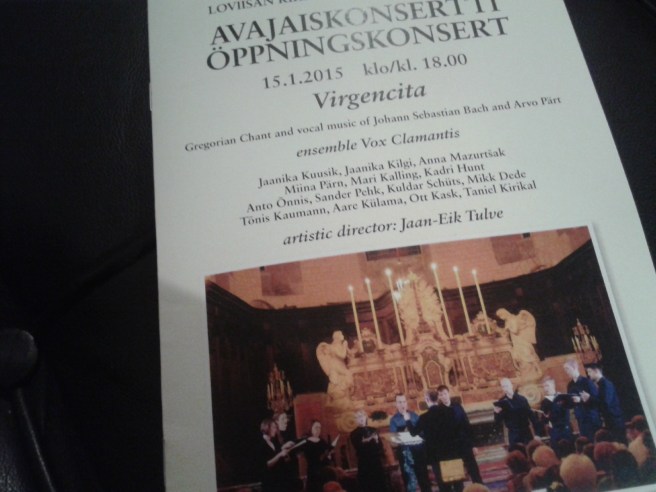 Ensemble Vox Clamantis uppträdde i Lovisa kyrka.