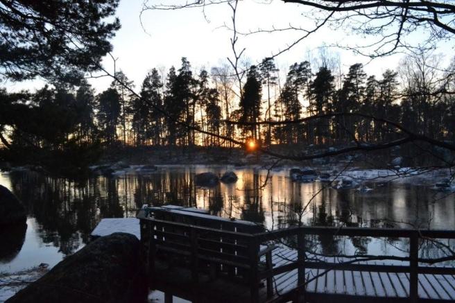 Högvatten vid Lovisaviken.